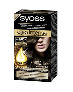 Oleo Intense Краска для волос 4 50 Графитовый каштановый 115 мл Syoss