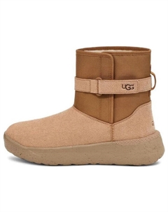 Зимние ботинки мужские комбинированные с мехом, коричневый Ugg