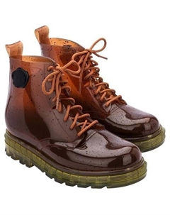 Ботинки Coturno + Victor & Rolf Rain, коричневый Melissa