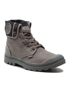 Ботильоны на шнуровке, серый Palladium