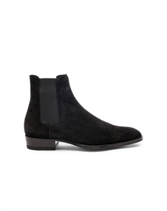 Ботинки Suede Wyatt 30 Chelsea, черный Saint laurent