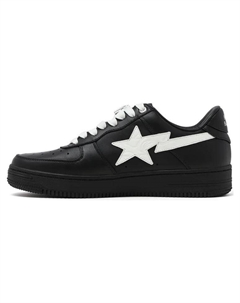 Кроссовки STA Skateboarding Shoes Men Low-top Black, черный A bathing ape®