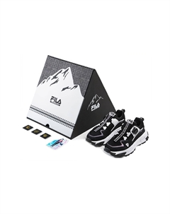 Белые кеды Mountaineering X FILA X White Mountaineering Chunky для мужчин с низким верхом, черного/белого цвета Fila fusion