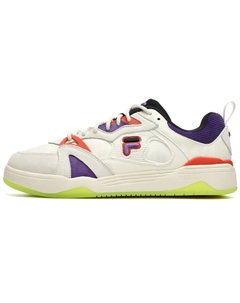 KICKDX винтажные баскетбольные кроссовки мужские низкие античные белые / аристократические фиолетовые Fila fusion