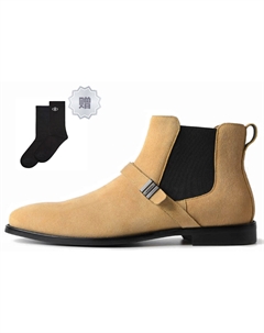 Мужские ботинки «Челси» песочного цвета Pedro