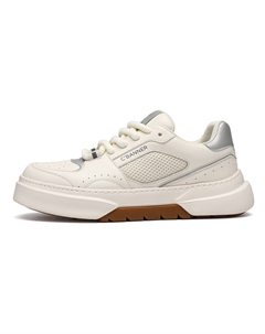 Кроссовки Skateboarding Shoes Men Low-top White/Silver, белый/серебряный C°banner