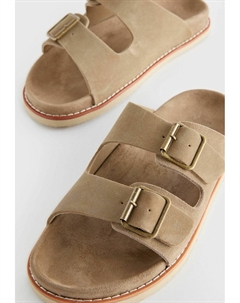 Мюли BUCKLE, коричневый Next