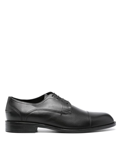 Туфли дерби с тисненым логотипом, черный Boss