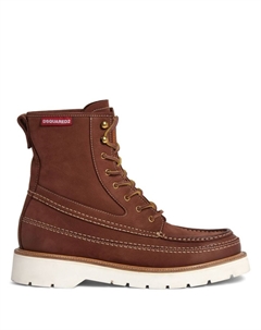 Ботинки с декоративной строчкой, коричневый Dsquared2