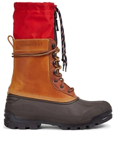 Ботинки со вставками, коричневый Dsquared2
