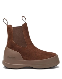 Ботинки Luna с логотипом, коричневый Moon boot