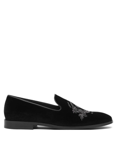 Слиперы с принтом Medusa, черный Versace