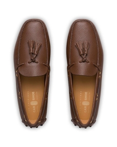 Мокасины с кисточками, коричневый Car shoe