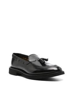 Кожаные мокасины с кисточками, черный Doucal's