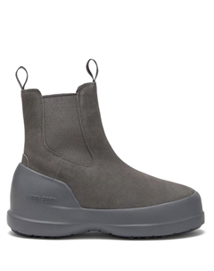 Ботинки Luna с логотипом, серый Moon boot