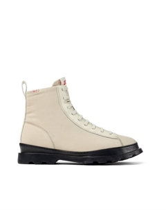 Мужские ботильоны на шнурках и молнии., серый Camper