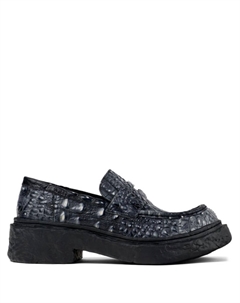 Лоферы Vamonos с тиснением под крокодила, серый Camper lab