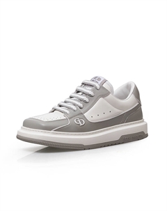 Кроссовки с диагональным ремешком, серый Deep breath