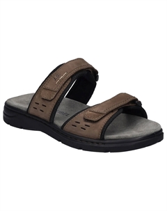 Мюли "Marlon 01", летняя обувь, тапочки, обувь на липучке, с застежками-липучками, коричневый Josef seibel