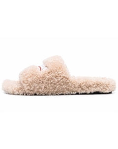 Шлепанцы мужские с мехом, бежевый Balenciaga