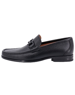 Мокасины кожаные с миндалевидным носком, черный Ferragamo