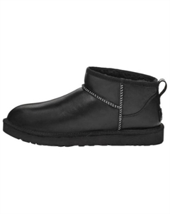 Зимние ботинки мужские из гладкой кожи, черный Ugg