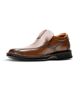 Мужские кожаные слипоны Escalade Step, цвет Brown Leather Clarks