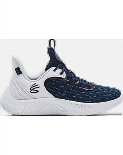 Кроссовки Curry Flow 9 Team White Midnight Navy, синий Curry brand