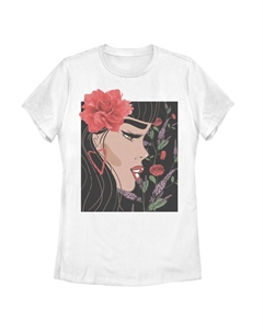 Футболка для лица с цветочным принтом розы для юниоров, белый Unbranded