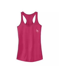 Детская майка розового цвета с карманом и логотипом Flamingo Unbranded