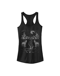 Юниорская майка Howling Wolves Nature Silver с эскизом Unbranded