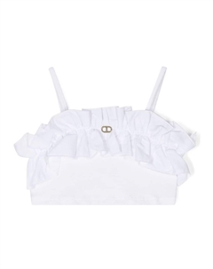 Укороченный топ с оборками, белый Twinset