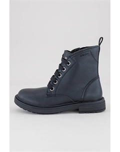 Эклер сапоги из экокожи, черный Geox