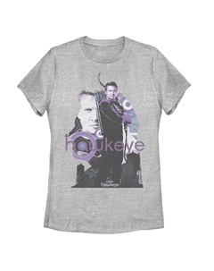 Футболка с коллажем фиолетового оттенка Hawkeye для юниоров Marvel