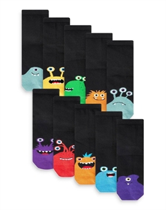 Носки 10 PACK, цвет black bright monsters Next