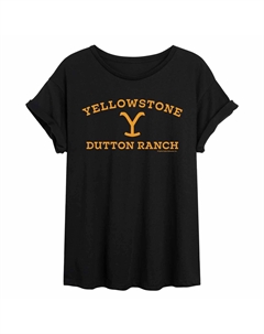 Юниорская футболка Yellowstone Y с струящимся графическим рисунком и логотипом Licensed character