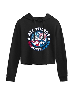 Укороченное худи Dr. Seuss All Things, черный Licensed character