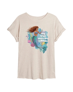 Детская струящаяся футболка Disney's The Little Mermaid True Voice, бежевый Licensed character