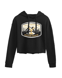 Укороченная худи с логотипом Yellowstone Mountain Range, черный Licensed character