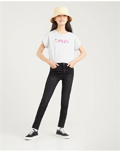 Узкие брюки темно-синего цвета для девочки, синий Levi's®