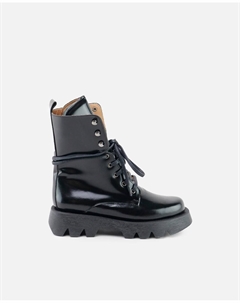 Черные кожаные сапоги для девочки, черный Eli 1957