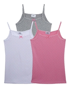 Майка для девочек (3 шт), розовый Bpc bonprix collection