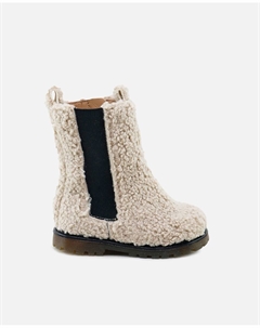 Детские сапоги из бежевой овчины, бежевый Eli 1957