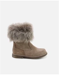 Детские сапожки из коричневой замши, коричневый Eli 1957