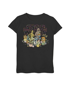 Футболка с рисунком «Звездные войны C-3PO и Чубакка» для девочек 7–16 лет, черный Star wars