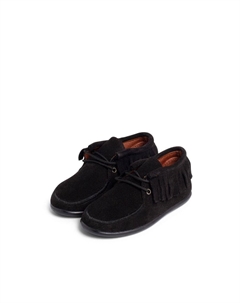 Ботинки для мальчика с бахромой, черный Pisamonas