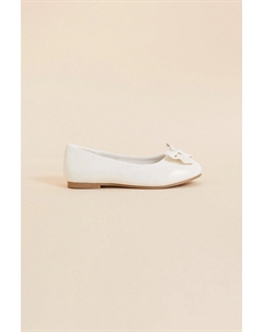 Балетки с бантом для девочек, слоновая кость Angels by accessorize