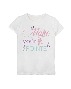 Для девочек 7–16 лет сделайте футболку с рисунком «Пуанты-балетки» Licensed character