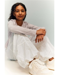 Нейлоновые брюки-парашюты, белый H&m