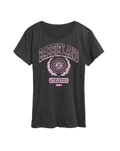 Футболка с рисунком Missy Plus Barbie The Movie Barbie Land Athletics, темно-серый Licensed character